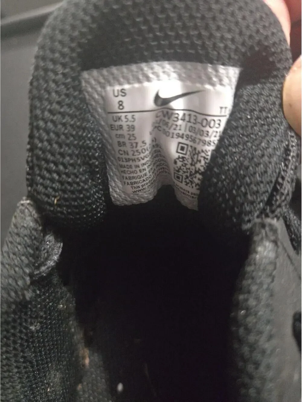 Nike Downshifter 11 Men's Running Shoes - Triple Black Size 8